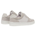 Grey - Back - Mallet Mens Bentham Leather Trainers