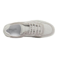 Grey - Side - Mallet Mens Bentham Leather Trainers
