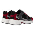 Grey - Back - Mallet Mens Holloway Leather Trainers