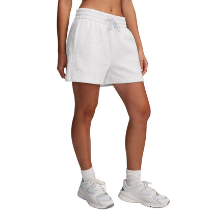 Grey - Front - Under Armour Womens-Ladies Rival Fleece Shorts