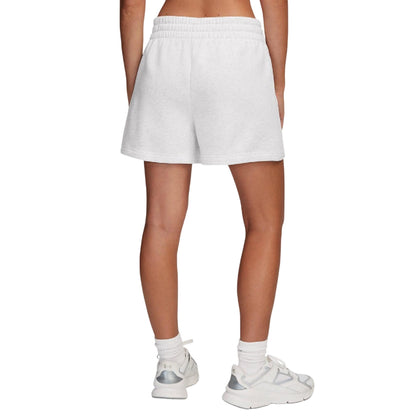 Grey - Back - Under Armour Womens-Ladies Rival Fleece Shorts