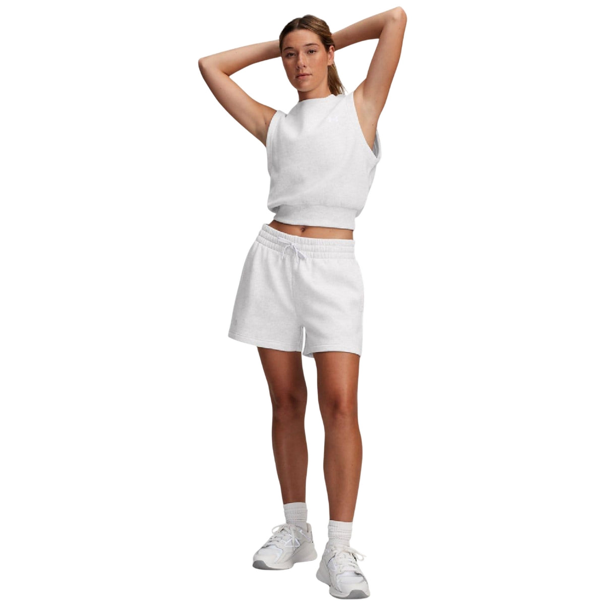 Grey - Lifestyle - Under Armour Womens-Ladies Rival Fleece Shorts