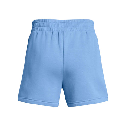 Blue - Back - Under Armour Womens-Ladies Rival Fleece Shorts