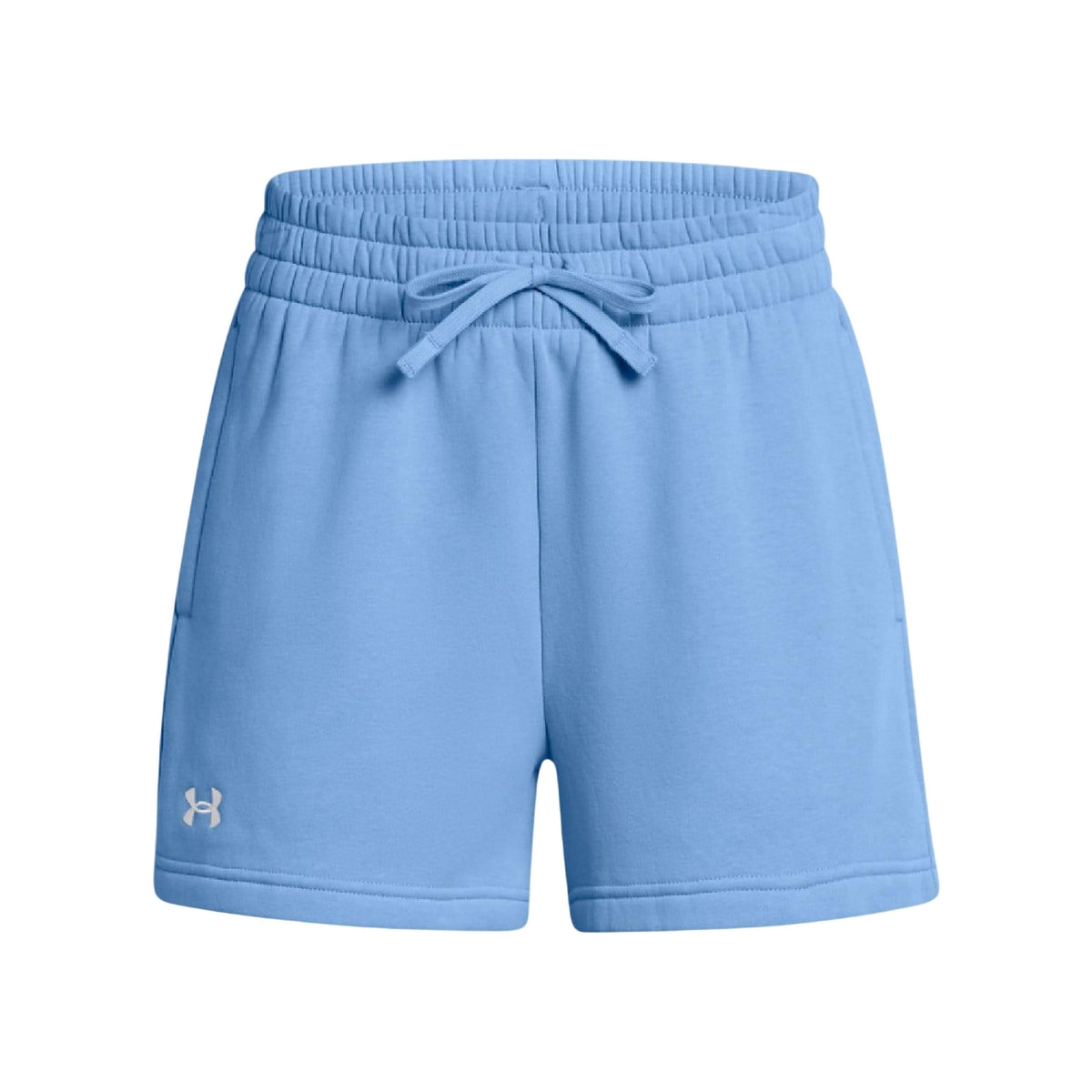 Blue - Front - Under Armour Womens-Ladies Rival Fleece Shorts