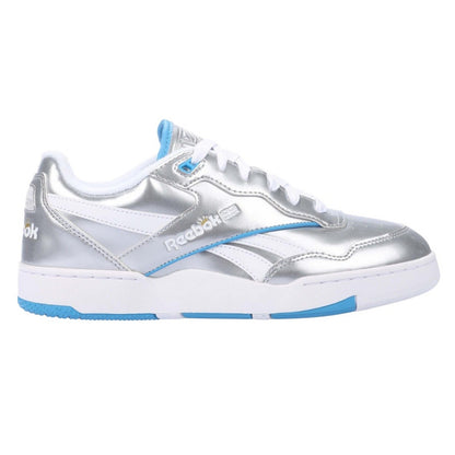 Silver - Side - Reebok Unisex Adult BB 4000 II Leather Trainers