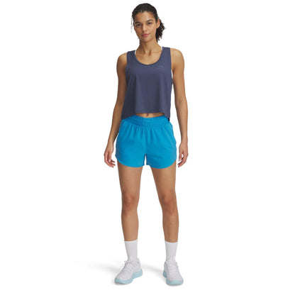 Blue - Side - Under Armour Womens-Ladies Vanish Shorts