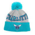 Turquoise - Front - New Era Charlotte Hornets NBA Knitted Bobble Beanie