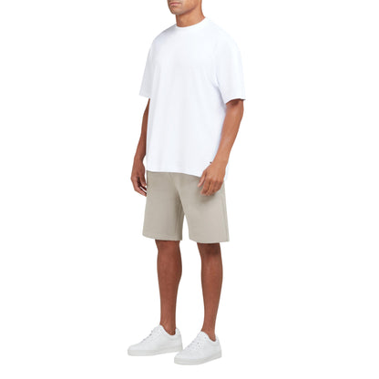 White - Side - Mallet Mens Coordinates Logo T-Shirt