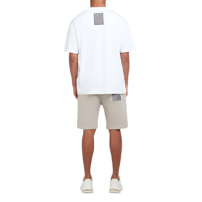 White - Lifestyle - Mallet Mens Coordinates Logo T-Shirt