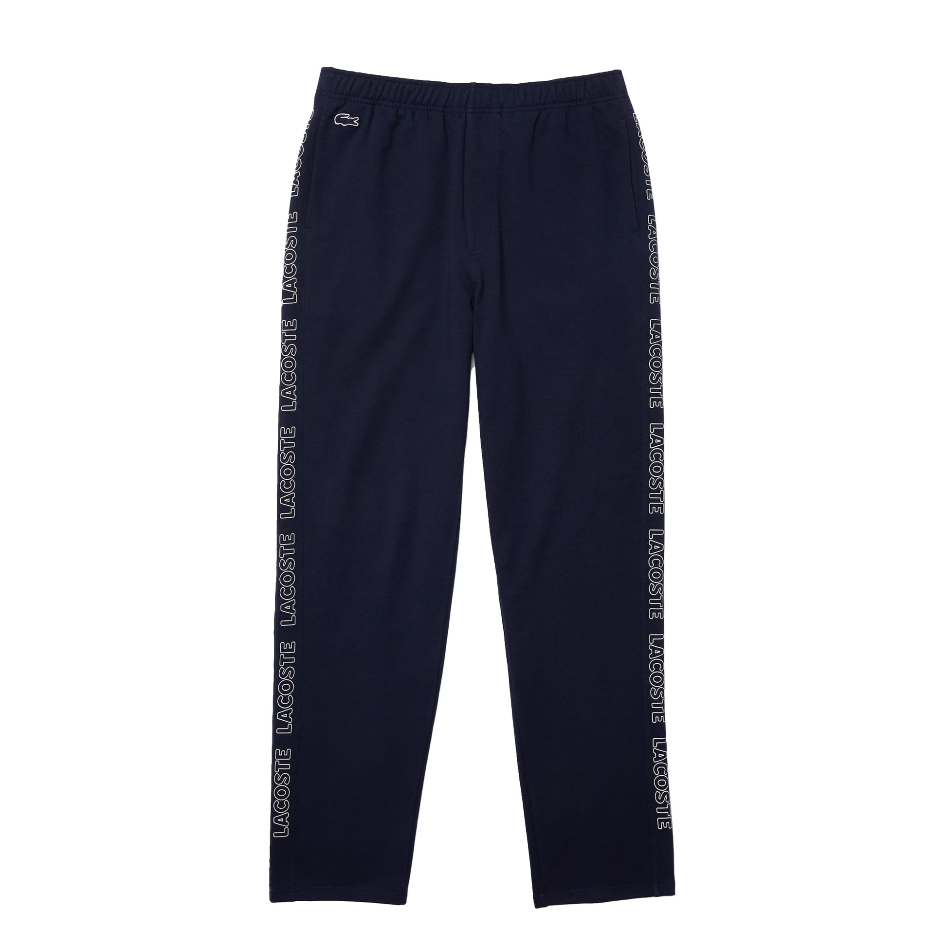 Navy - Front - Lacoste Mens Fleece Jogging Bottoms