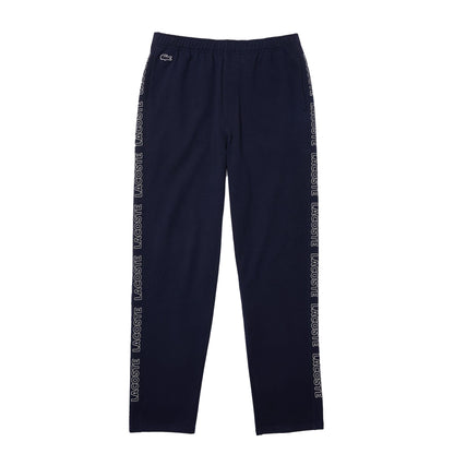 Navy - Front - Lacoste Mens Fleece Jogging Bottoms
