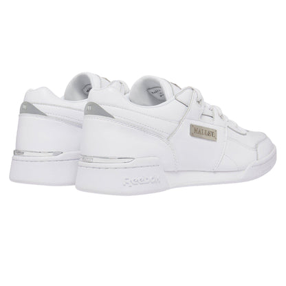 White - Back - Mallet Womens-Ladies X Reebok Leather Workout Trainers