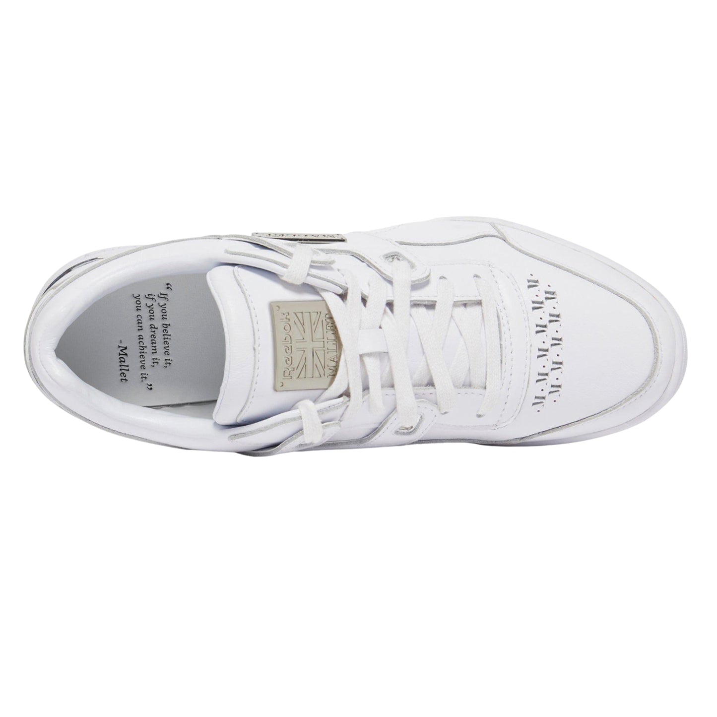 White - Lifestyle - Mallet Womens-Ladies X Reebok Leather Workout Trainers