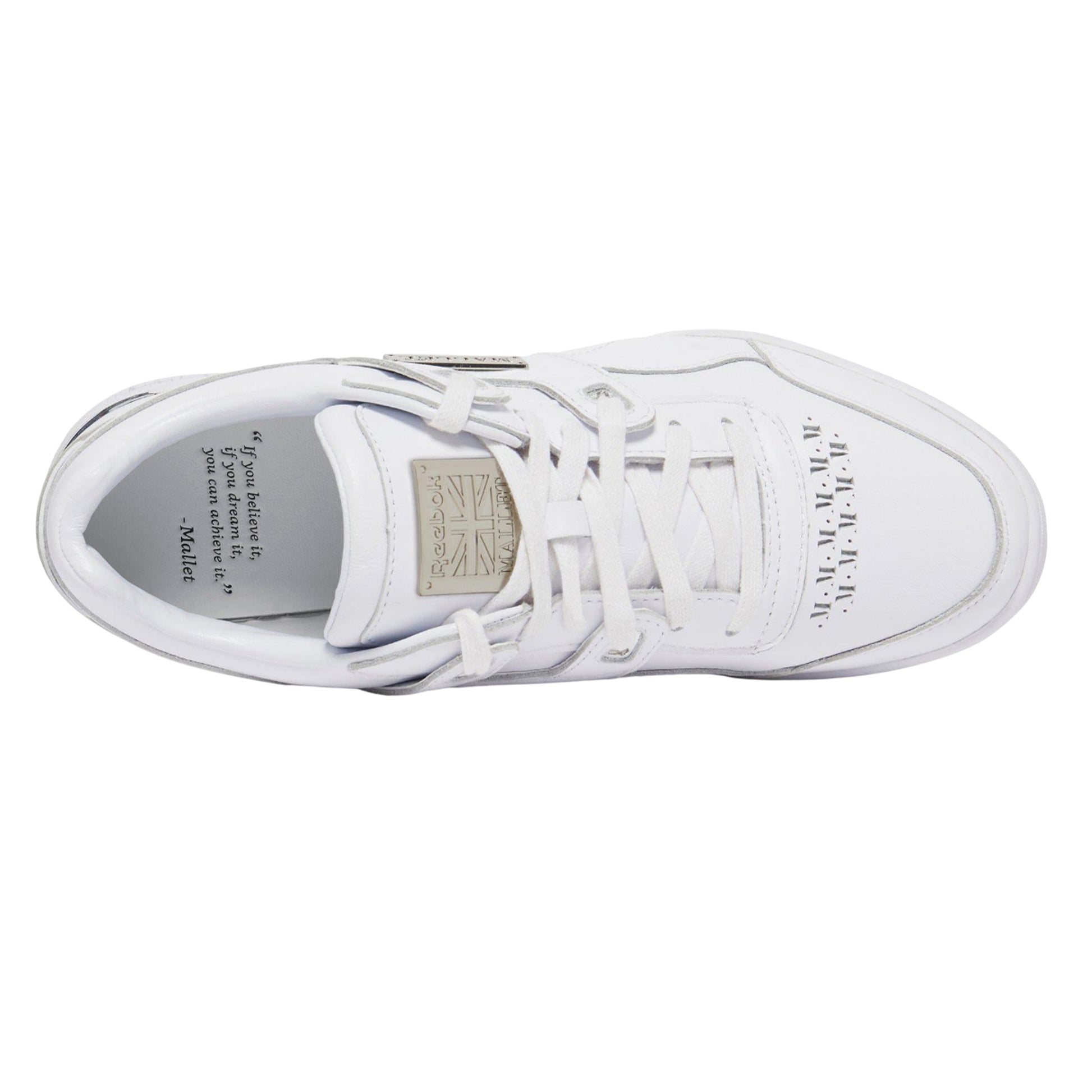 White - Lifestyle - Mallet Womens-Ladies X Reebok Leather Workout Trainers