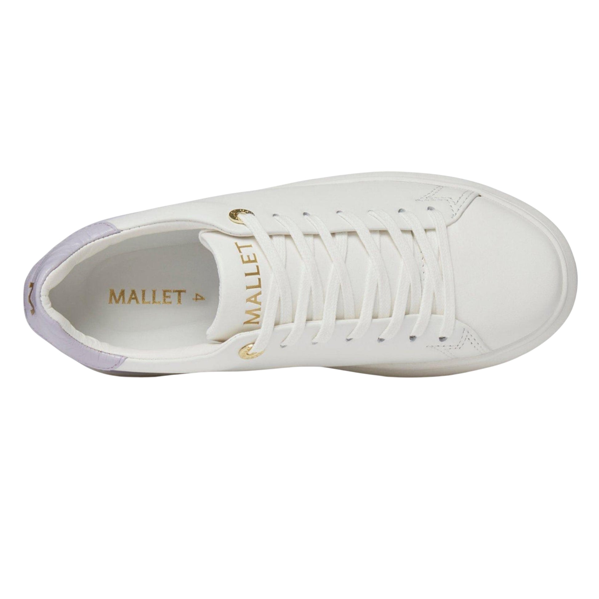 White - Lifestyle - Mallet Womens-Ladies GRFTR Lite Leather Trainers
