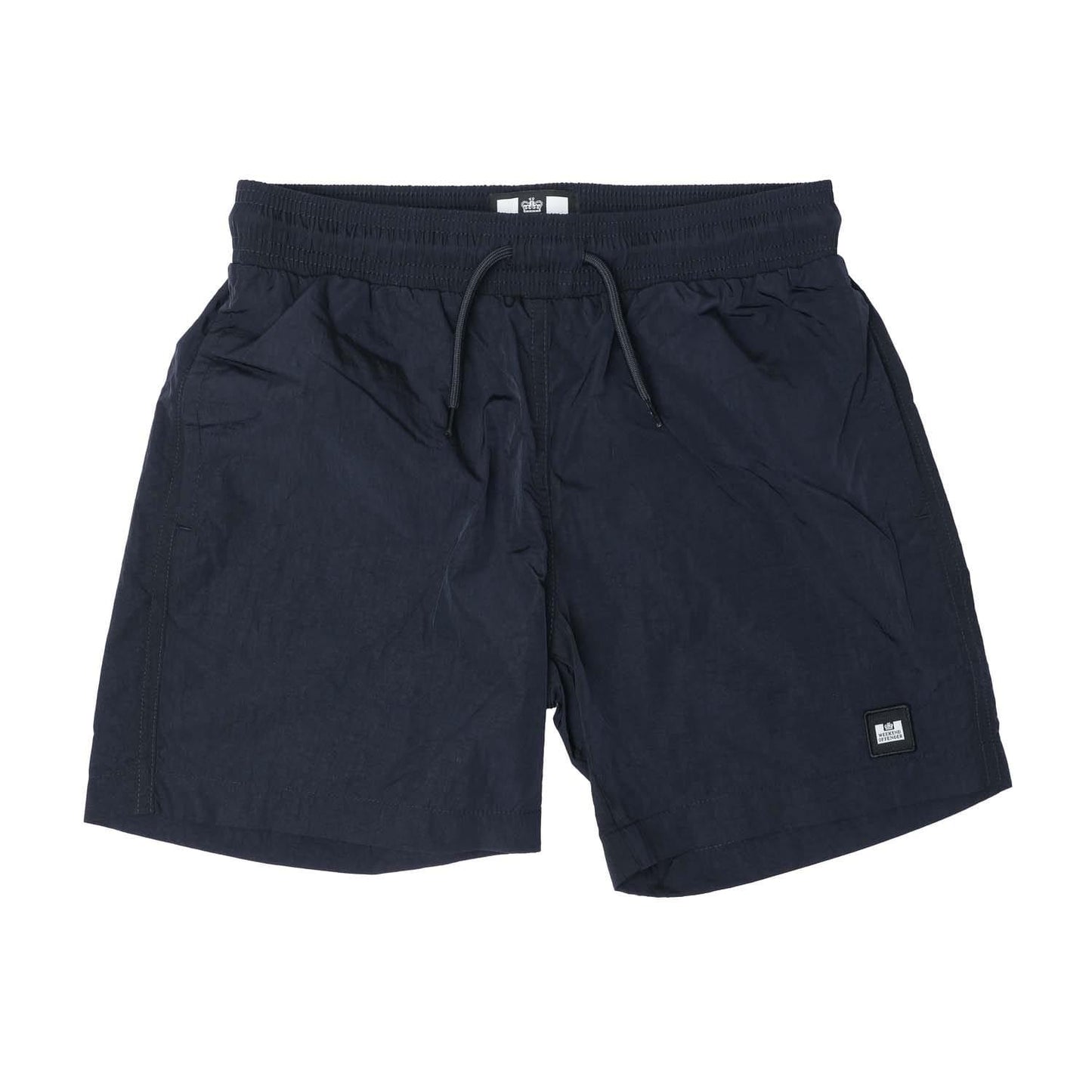 Navy - Front - Weekend Offender Childrens-Kids Badge Swim Shorts