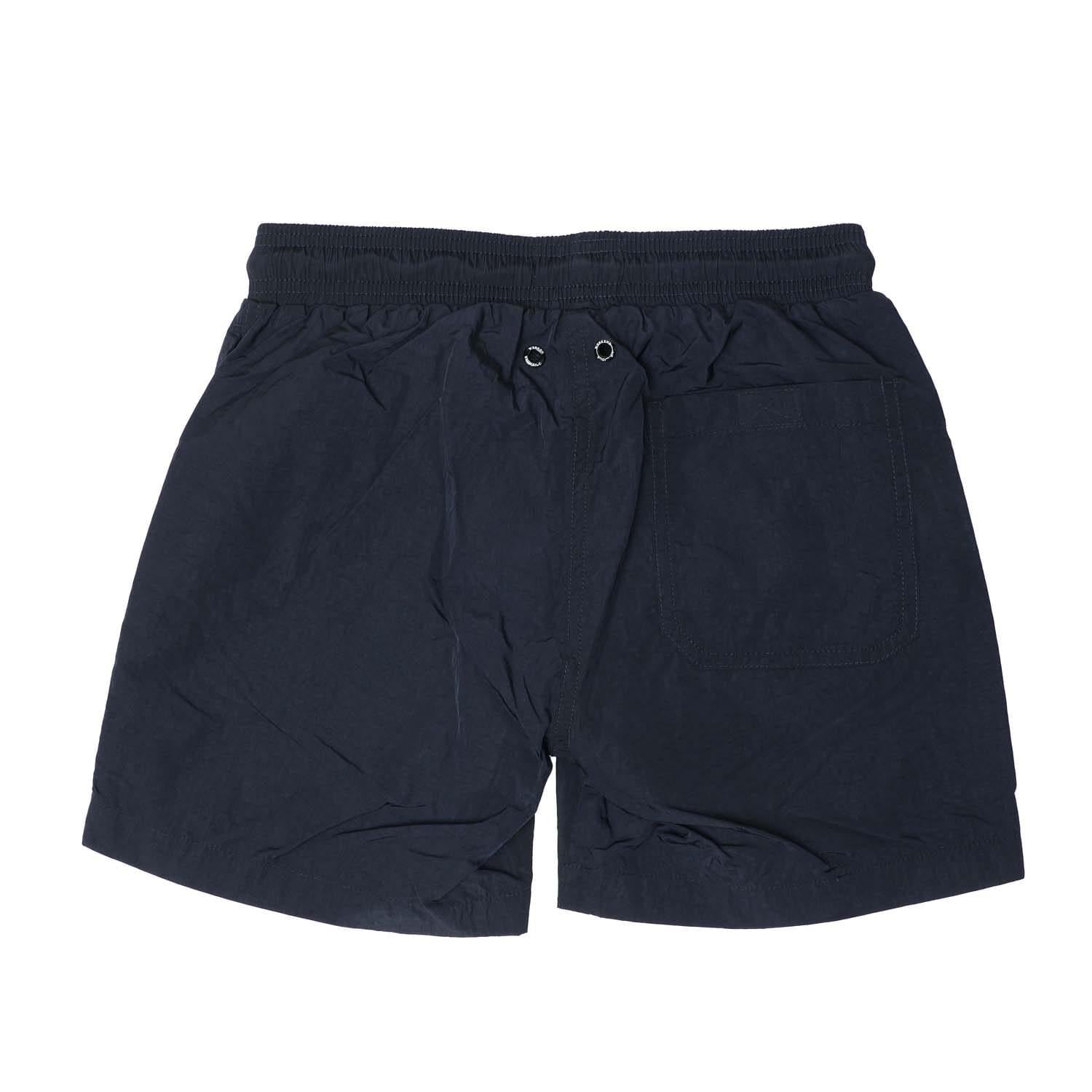Navy - Back - Weekend Offender Childrens-Kids Badge Swim Shorts