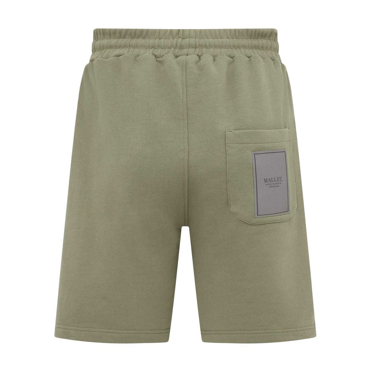 Green - Back - Mallet Mens Loop Back Shorts