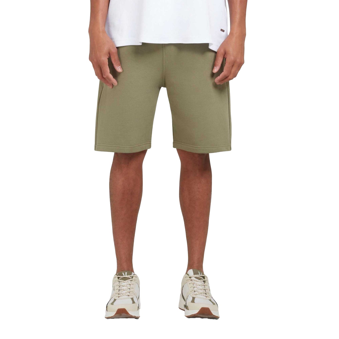 Green - Side - Mallet Mens Loop Back Shorts