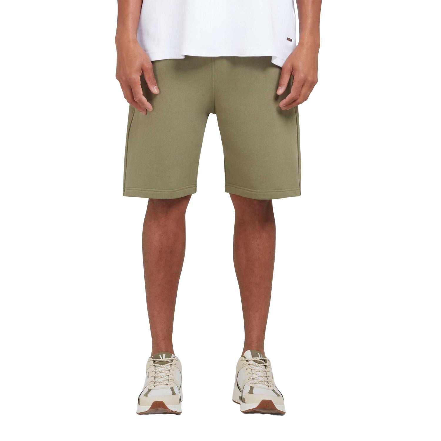 Green - Side - Mallet Mens Loop Back Shorts