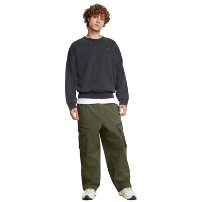 Green - Close up - Under Armour Mens Unstoppable Utility Cargo Trousers