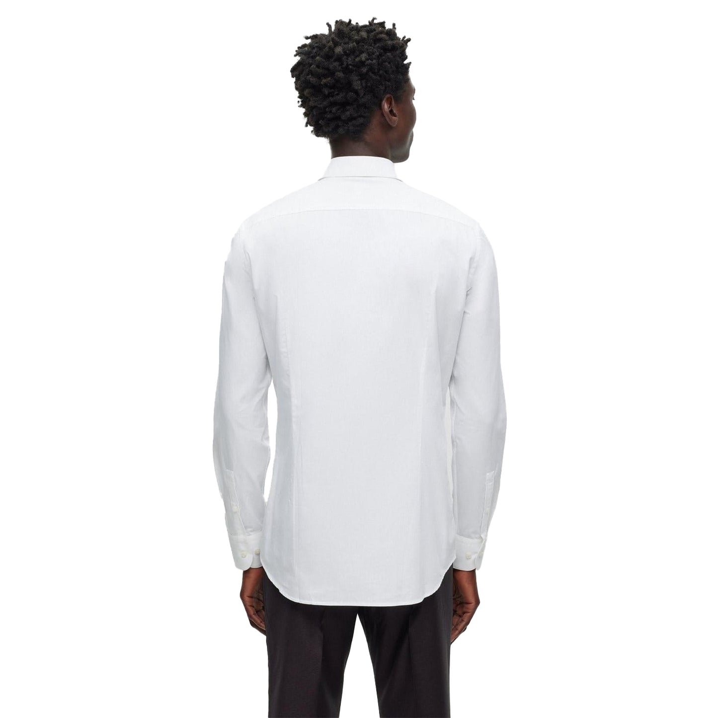 White - Back - Boss Unisex Adult H-Hank Shirt