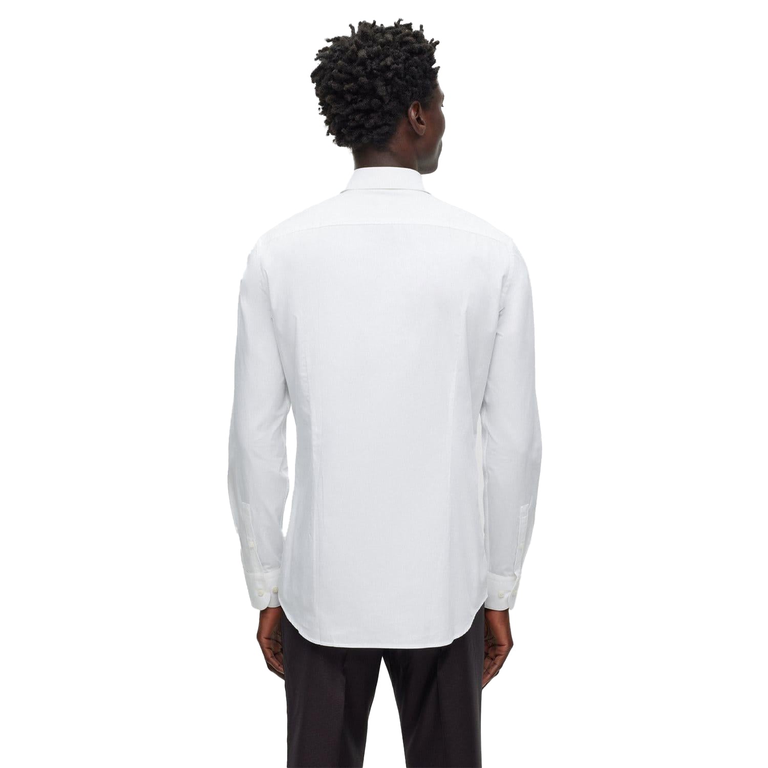 White - Back - Boss Unisex Adult H-Hank Shirt