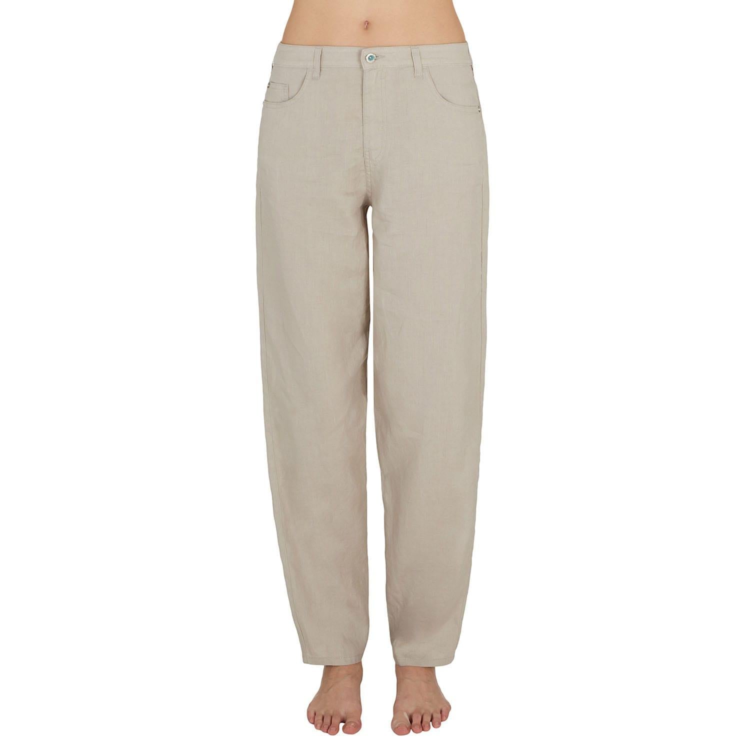 Grey - Front - Emporio Armani Womens-Ladies J90 Regular Jeans