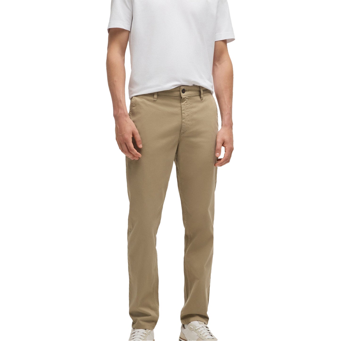 Brown - Side - Boss Mens Schino Taber 1 Tapered Trousers