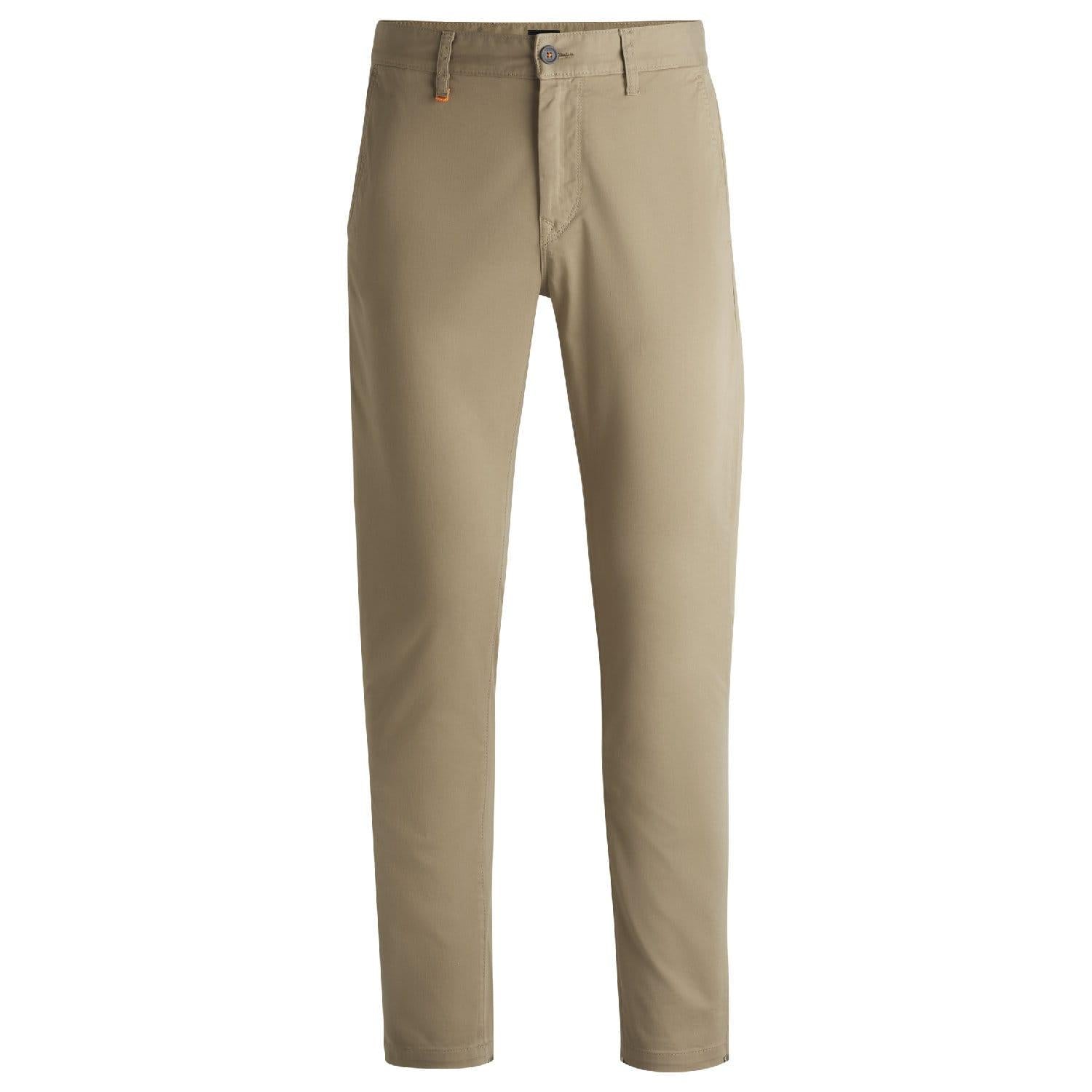 Brown - Front - Boss Mens Schino Taber 1 Tapered Trousers