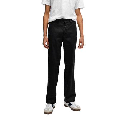Black - Side - Boss Mens Statum Straight Trousers