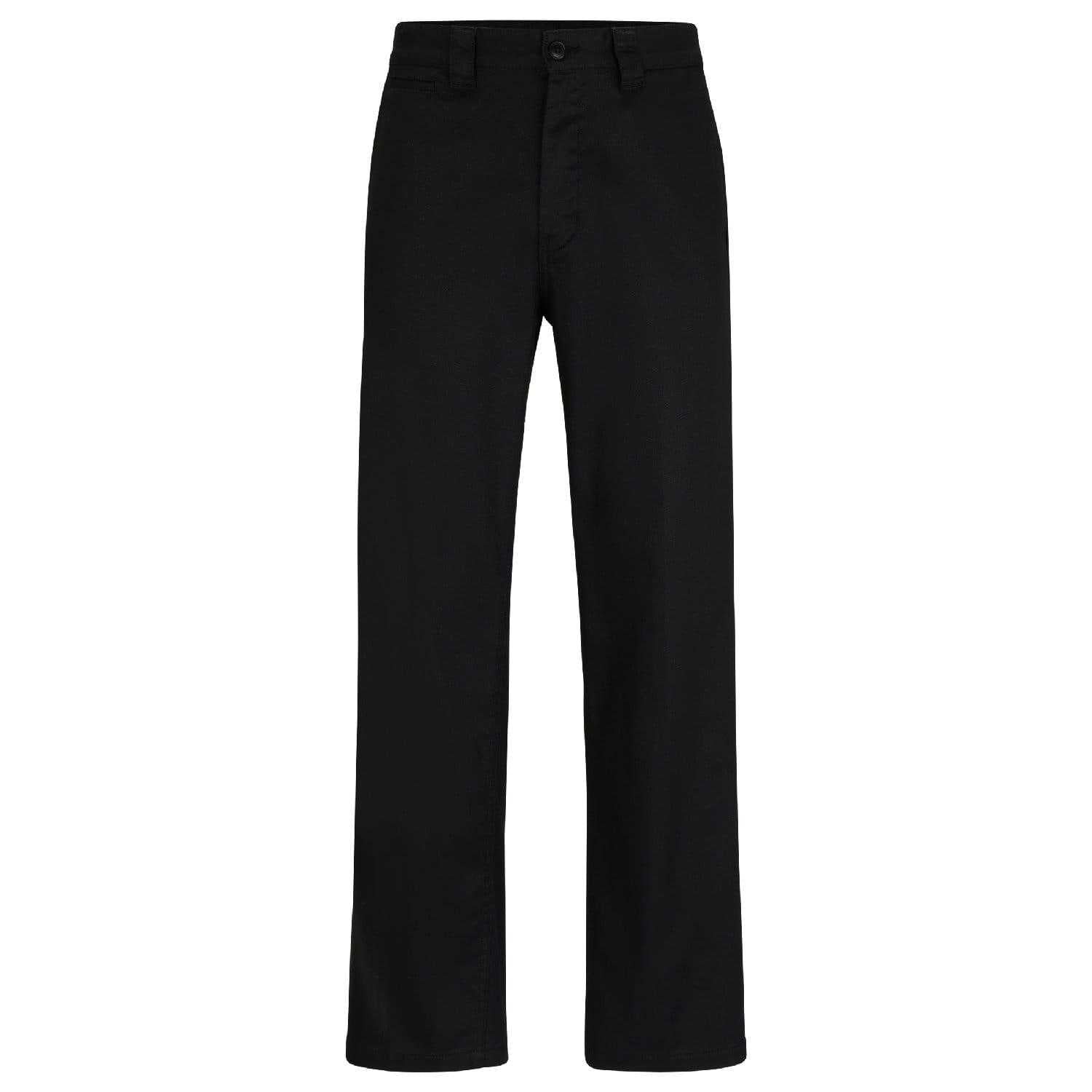 Black - Front - Boss Mens Statum Straight Trousers
