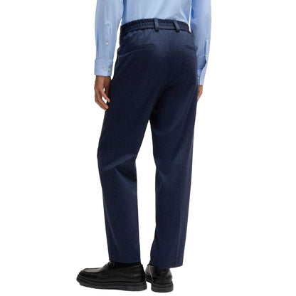 Dark Blue - Back - Hugo Mens Gos241F1J Trousers