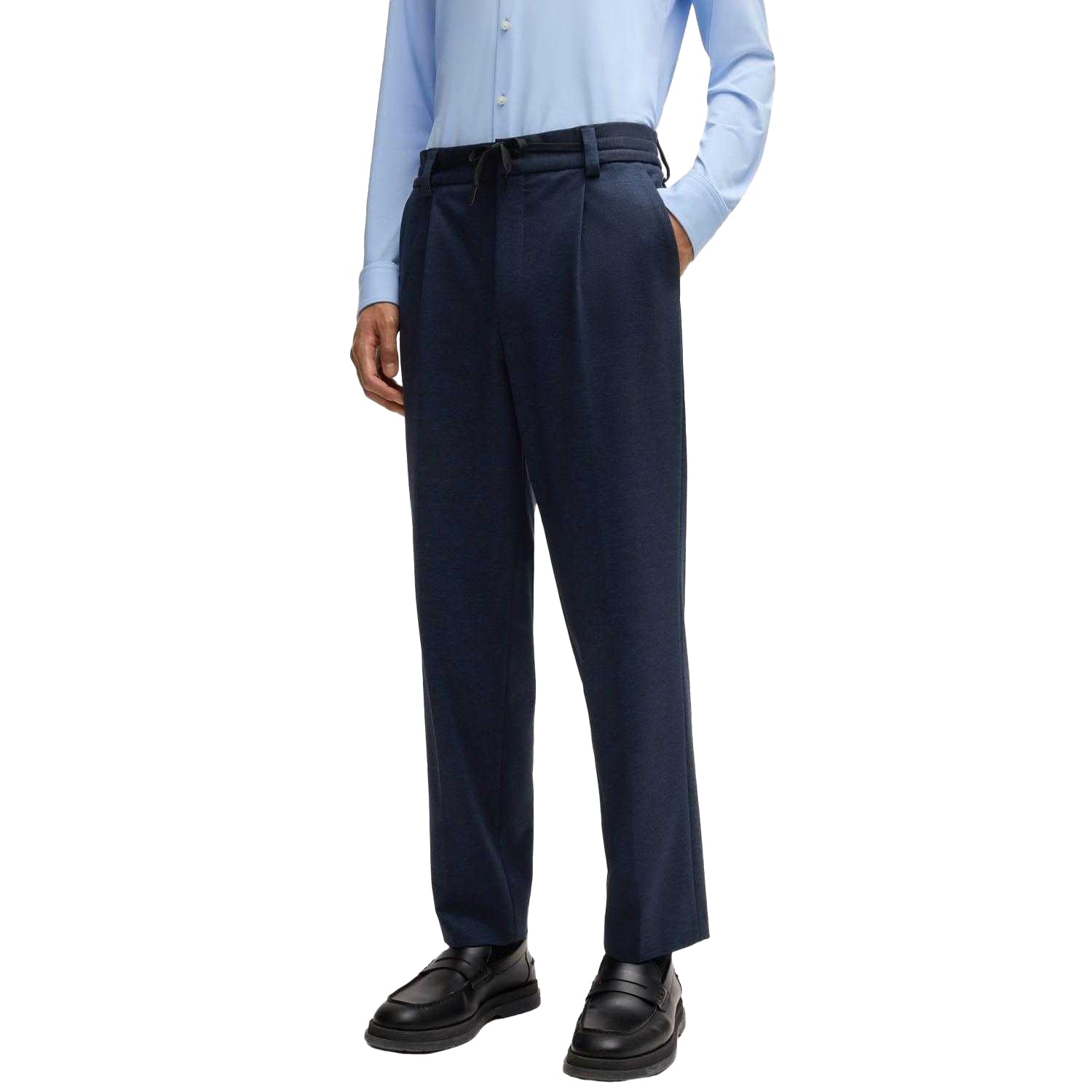 Dark Blue - Side - Hugo Mens Gos241F1J Trousers