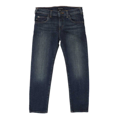 Blue - Front - Emporio Armani Childrens-Kids J45 Regular Jeans