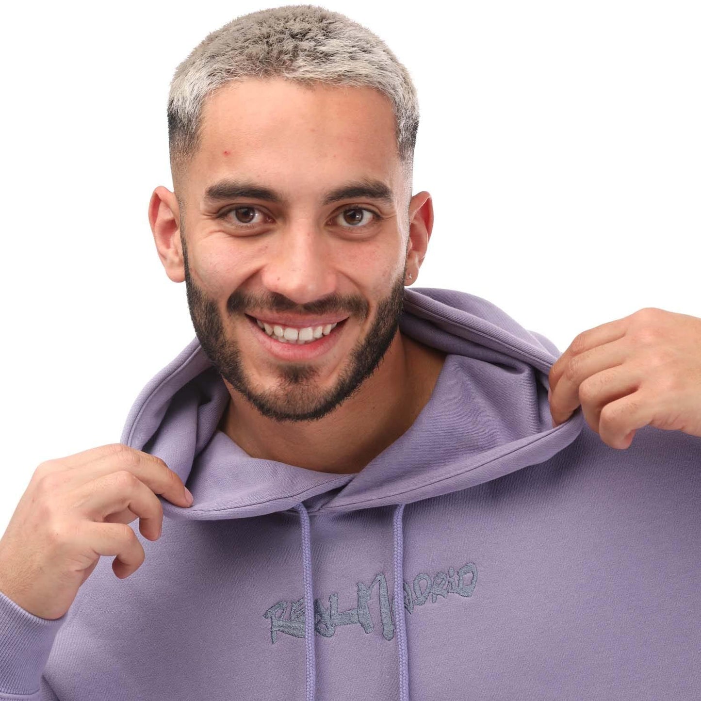 Lilac - Side - Adidas Mens 2022-23 Chinese Story Real Madrid CF Hoodie