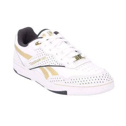 White Gold - Front - Reebok Womens-Ladies BB 4000 II Leather Trainers