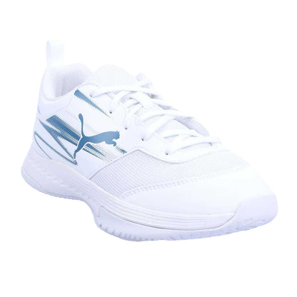 White - Front - Puma Childrens-Kids Varion II Trainers