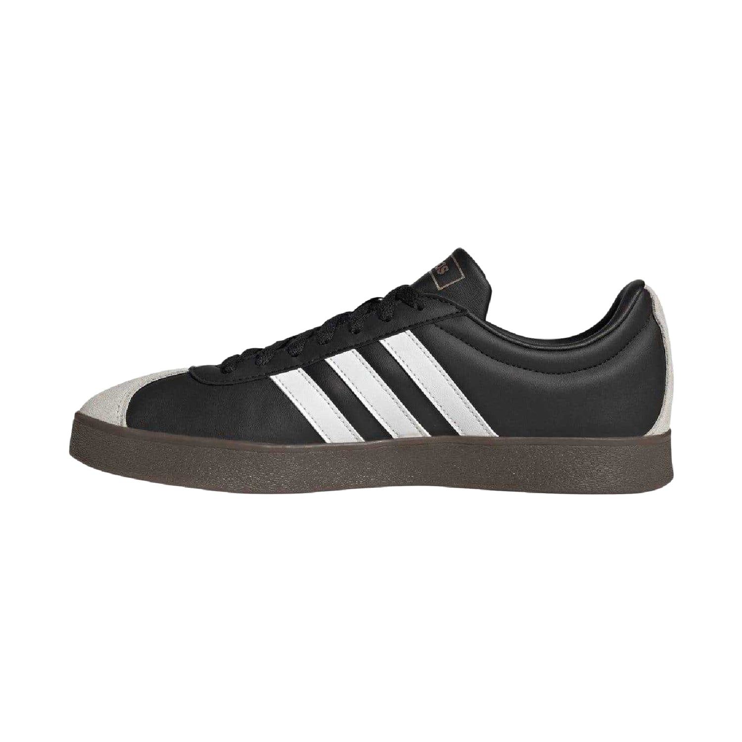 Black - Side - Adidas Unisex Adult VL Court 2.0 Suede Trainers