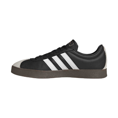 Black - Side - Adidas Unisex Adult VL Court 2.0 Suede Trainers