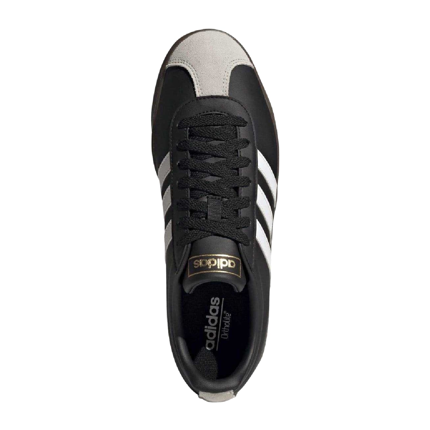 Black - Lifestyle - Adidas Unisex Adult VL Court 2.0 Suede Trainers