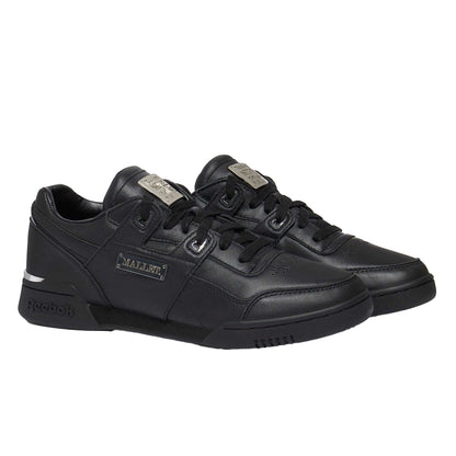 Black - Side - Mallet Mens Workout Reebok Leather Trainers