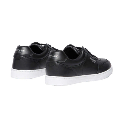 Black - Back - Mallet Childrens-Kids Bentham Leather Trainers
