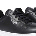 Black - Lifestyle - Mallet Childrens-Kids Bentham Leather Trainers