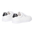Black-White - Back - Mallet Childrens-Kids Bentham Leather Trainers