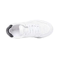 Black-White - Lifestyle - Mallet Childrens-Kids Bentham Leather Trainers
