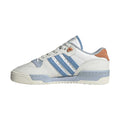 White-Blue - Side - Adidas Unisex Adult Rivalry Leather Low Trainers