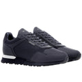 Navy - Front - Mallet Mens Lowman Leather Trainers