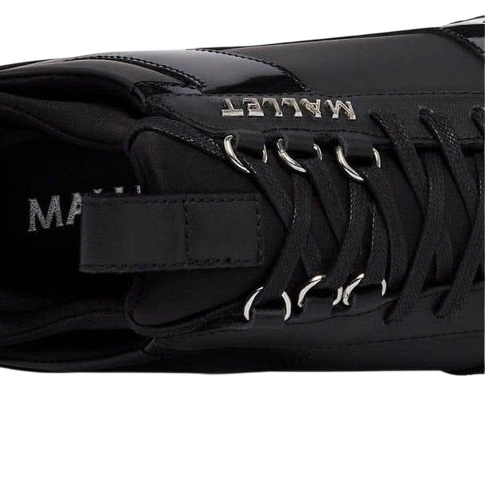 Black - Side - Mallet Mens Diver Lite Leather Trainers