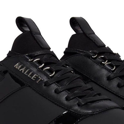 Black - Lifestyle - Mallet Mens Diver Lite Leather Trainers